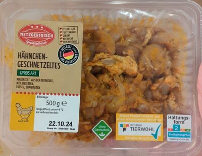 Hänchen-geschnitzeltes Gyros Art