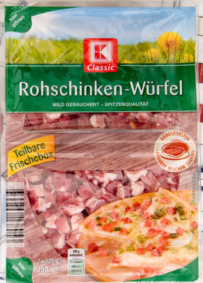 Rohschinken-Würfel