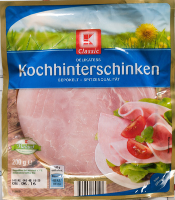 Delikatess Kochhinterschinken front packaging