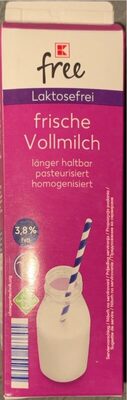 Laktosefreie frische Vollmilch 3,8%