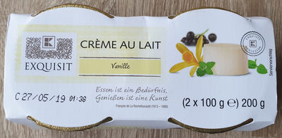 Crème au lait vanille