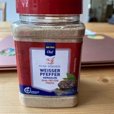 weißer Pfeffer front packaging