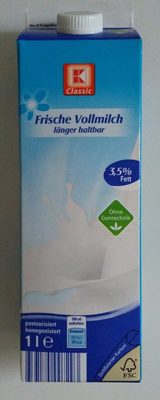 Frische Vollmilch 3,5% Fett