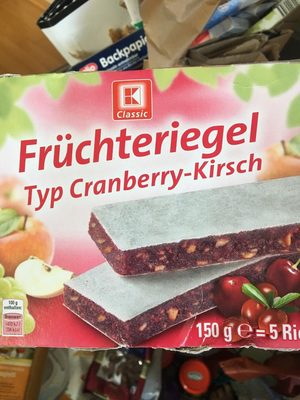 Früchteriegel Cranberry-Kirsch