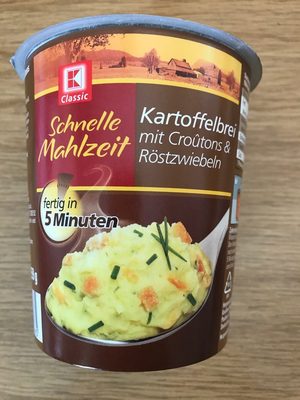 Classic Kartoffelbrei Croutons & Röstzwiebeln