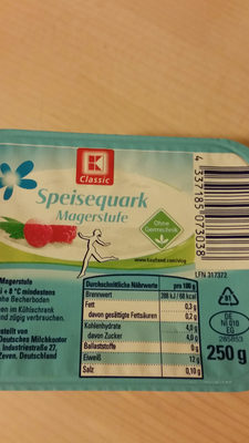 Speisequark Margerstufe