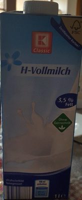 H-vollmilch front packaging