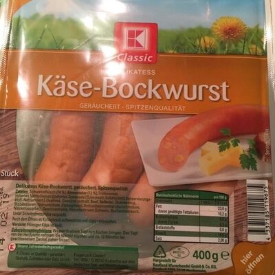 Käse-Bockwurst