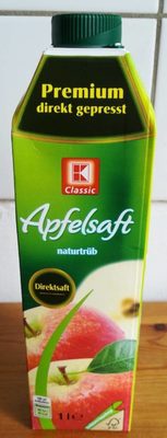 Apfelsaft naturtrüb Kaufland front packaging