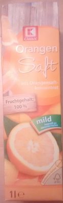 Orangensaft aus Orangensaftkonzentrat, mild