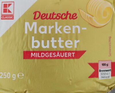 Deutsche Markenbutter Mildgesäuert