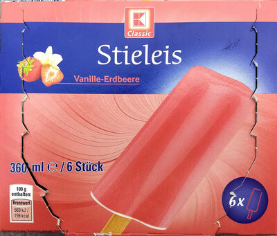 Stieleis Vanille-Erdbeere front packaging