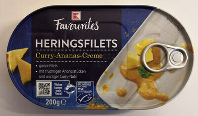 Heringsfilets Curry-Ananas-Creme