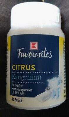 Citrus Kaugummi zuckerfrei