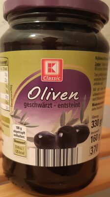 Oliven geschwärzt, entsteint