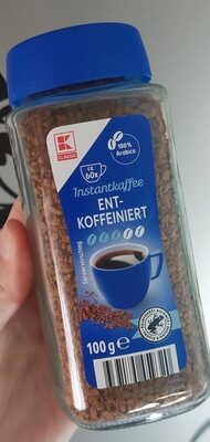 Instantkaffee entkoffeinirt
