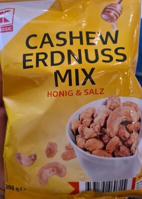 Cashew Erdnuss Mix Honig & Salz front packaging