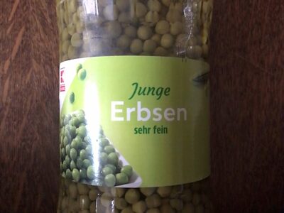 Junge Erbsen front packaging