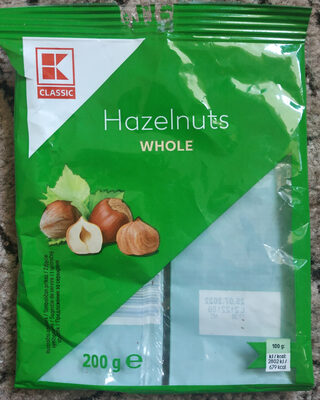 Hazelnuts front packaging