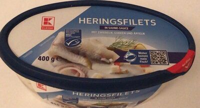 Heringsfilets in Sahne-Sauce