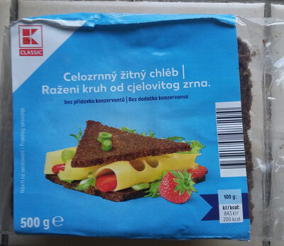 celozrnný žitný chléb