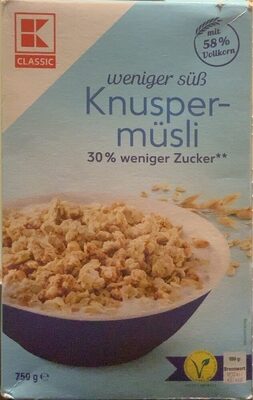 weniger süß Knuspermüsli