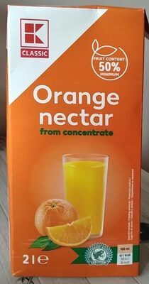 Нектар от портокал от концентриран сок 50%