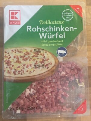Rohschinkenwürfel - mild geräuchert