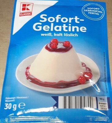 sofort Gelatine front packaging