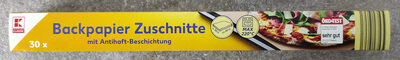Backpapier Zuschnitte front packaging