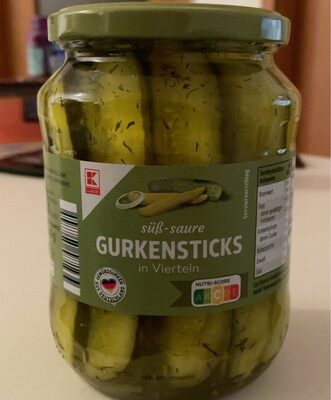 Süß-saure Gurkensticks