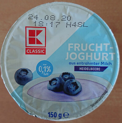 Fruchtjoghurt Heidelbeere