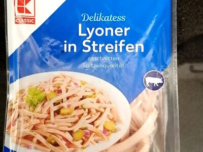 Lyoner in Streifen