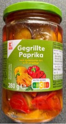Paprika gegrillt in Öl