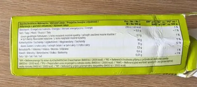 Mango tiefgefroren nutrition facts table