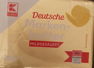 Deutsche Markenbutter front packaging