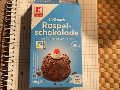 Vollmilch Raspelschokolade