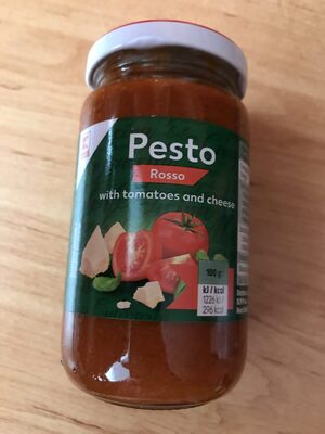 Pesto Rosso with tomatoes and cheese