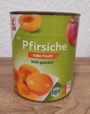 Pfirsiche, halbe Frucht, leicht gezuckert