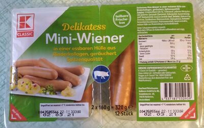 Delikatess Miniwiener front packaging