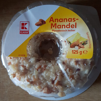Frischkäsezubereitung Ananas-Mandel
