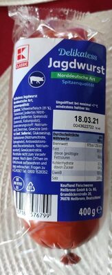 Delikatess Jagdwurst front packaging