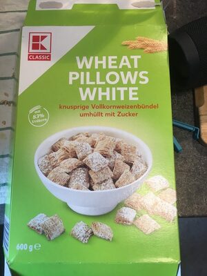Wheat pillows white front packaging