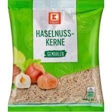 Haselnusskerne, gemahlen