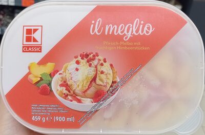 Eis Pfirsich-Melba