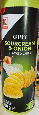 Картофен чипс с вкус на сметана и лук