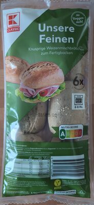 Unsere Feinen Knusprige Weizenmischbrötchen zum Fertigbacken