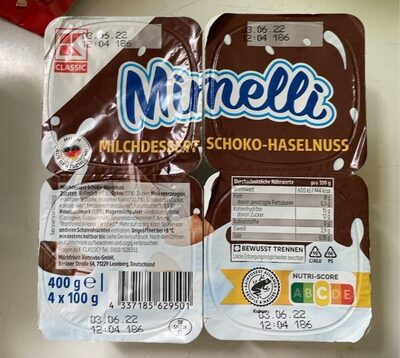 Mimelli Milchdessert Schoko-Haselnuss