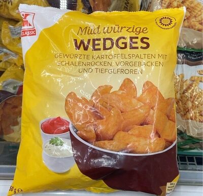 Mild würzige Wedges front packaging