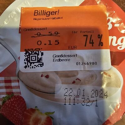 Grießpudding Erdbeer